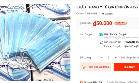 Dân buôn khốn đốn vì khẩu trang giảm giá giữa dịch Covid - 19